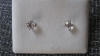 Once Happy Birthday  white sapphire earrings