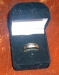 Mens 14k solid white gold band