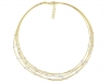 14kt YG Round Freshwater Pearl 5-strand Cable Necklace