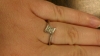 14kt white gold diamond engagement promise right hand ring sz 8?