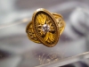 Gorgeous Fleur-de-lis Art Nouveau  Diamond Ring From  Ex