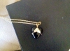 Black Hills Gold Tri-Tone Onyx Heart Necklace