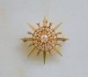 Antique Diamond & Gold Star Pendant, Brooch