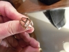 Genuine Diamond Slider 14kt Gold Ring