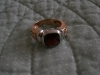 14kt Yellow/White gold and Garnet Ring