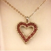 Ruby Diamond Heart Pendant (originally $700)
